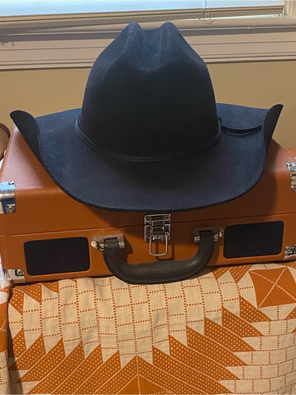 Rodeo King Black Men's Cowboy Hat - 7 1/4 - Custom Hand-Rolled Brim!